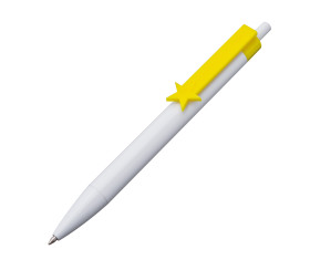 Bolígrafo con clip de formas