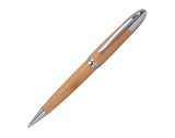 Bolígrafo metálico con revestimiento de bambú